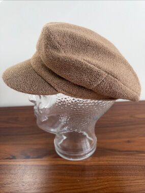 Betmar New York Tan Wool Blend Baker Boy Cap
